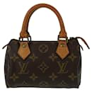 Bolsa Mini Speedy Monograma Louis Vuitton em PVC/Couro