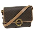 Celine Macadam Canvas Shoulder Bag PVC Leather Brown - Céline