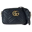 Bolso de hombro de cuero Gucci GG Marmont