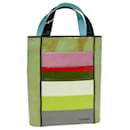 CHANEL Hand Bag Enamel Multicolor Gold CC Auth bs16658 - Chanel