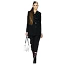 Dior x Raf Simons Fall 2015 Black Long Line Bar Jacket