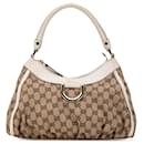 Brown Gucci GG Canvas Abbey D-Ring Shoulder Bag