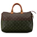 Brown Louis Vuitton Monogram Speedy 35 Boston Bag