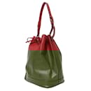 Louis Vuitton Red Epi Noe Shoulder Bag