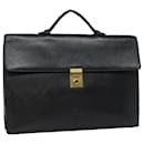 LOEWE Anagram Hand Bag Leather Black Auth bs16704 - Loewe