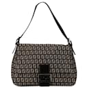 Brown Fendi Zucchino Canvas Mamma Forever Shoulder Bag