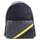 Fendi Zucca Nylon Leather Backpack