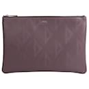 DIOR - Dior Diamond Pouch in purple coated canvas
