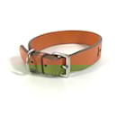 Hermes Orange Leather Pet Collar - Hermès