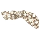 Fendi Beige Silk Barrette