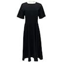 Wallace Black Short Sleeved Dress with Full Skirt - Autre Marque