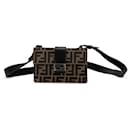 Fendi Brown Zucca Canvas Convertible Belt Bag