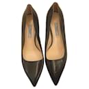Old Prada leather lined leather pumps