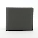 Valextra Gray Leather Bi-fold Wallet