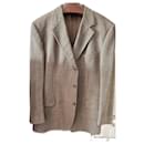 Monogrammed linen-blend suit jacket - Gucci