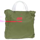 PRADA Hand Bag Nylon Pink Silver Auth ep5695 - Prada