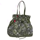 LOUIS VUITTON Ikat Flower Noe full MM Shoulder Bag Nylon Red M94313 Auth yk14721 - Louis Vuitton