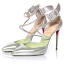 Suzanna metallic crisscross pumps - Christian Louboutin