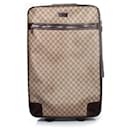 GG canvas suitcase in brown - Gucci