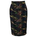 camouflage printed midi skirt - Rochas