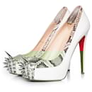 White platform spike pumps - Christian Louboutin