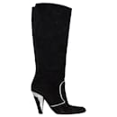 Dolce & Gabbana Knee-High Boots in Black Suede