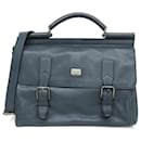 Dolce & Gabbana Men's Leather Document Case, Shoulder Bag