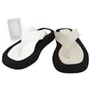 The Row Ginza Leather Suede Sandals Black 36 - Autre Marque