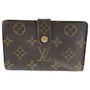 Louis Vuitton Monogram Viennois Wallet Brown Gold