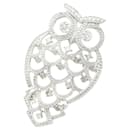 K18WG Diamond Pendant Brooch Owl - Autre Marque