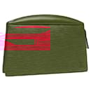 LOUIS VUITTON Epi Trousse Crete Bolsa Clutch Vermelha M48407 LV Auth th5268 - Louis Vuitton