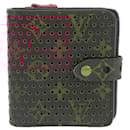 Louis Vuitton Monogram Perfo Fuchsia Compact Zip Wallet