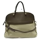 Furla Piper Canvas 2WAY Handbag Beige - Autre Marque