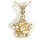 14K Yellow Gold Zirconia Necklace - Autre Marque