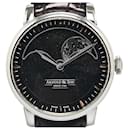 Arnold & Son HM Perpetual Moon Watch, Stainless Steel, Leather, Manual Wind, Black Dial, Men's - Autre Marque
