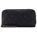 Louis Vuitton Blue Monogram Empreinte Zippy Long Wallet