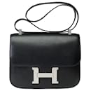 HERMES Constance Bag in Black Leather - 102148 - Hermès