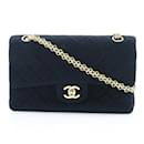 Chanel Black Jersey Chain Shoulder Bag