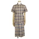 DAKS Polyester Cotton Check Shirt Skirt Set - Autre Marque