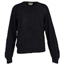  Hermès Embossed Print Knitted Sweater in Black Wool