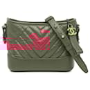 Chanel Pink Small Chevron Aged Calfskin Gabrielle Crossbody