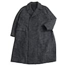 Giorgio Armani Alpaca Wool Coat Gray 60 - Autre Marque