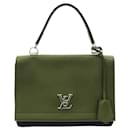 LOUIS VUITTON Lockme II Lockme Handbag M42859 Red Dark Navy Blue Brown Soft Calfskin - Louis Vuitton