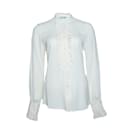 Caliban, ecru ruffle blouse - Autre Marque