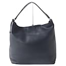HIROFU Ladies Large Leather Tote Bag Navy - Autre Marque