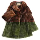 Mitsukoshi Mink Fur Coat Brown - Autre Marque