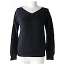 Maison Margiela V-neck Wool Sweater Black M - Autre Marque