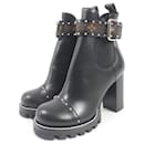 Louis Vuitton Monogram Studded Ankle Boots