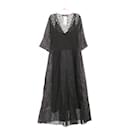 Max Mara Studio Cotton Ramie Dress Black - Autre Marque