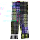 PLEATS PLEASE Patchwork Print Cropped Pants - Autre Marque